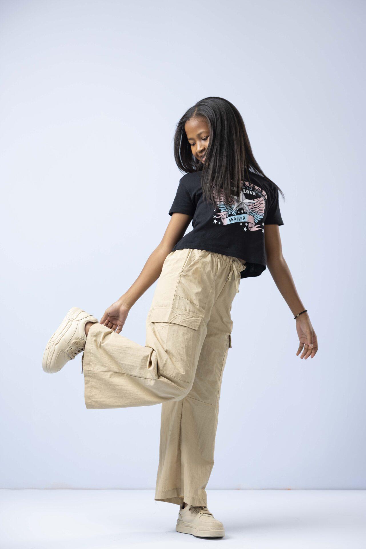 Wide-Leg Cargo Pants